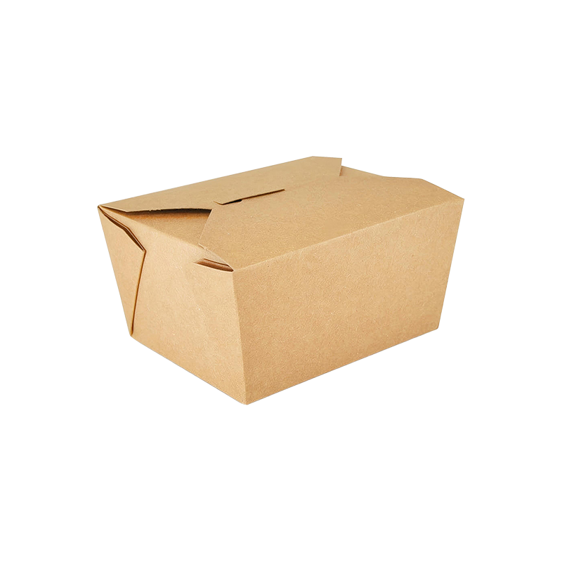Kraft Kağıt Paket Servis Kutusu Gıda Kabı