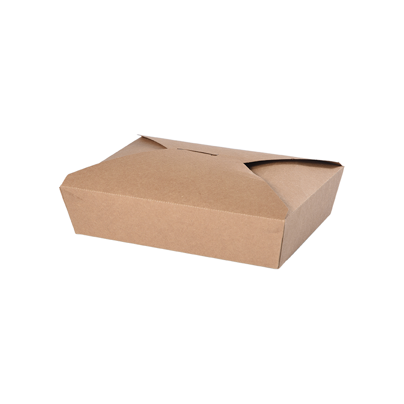 Kraft Kağıt Paket Servis Kutusu Gıda Kabı