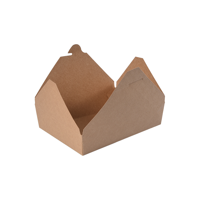 Kraft Kağıt Paket Servis Kutusu Gıda Kabı