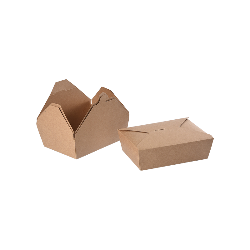 Kraft Kağıt Paket Servis Kutusu Gıda Kabı