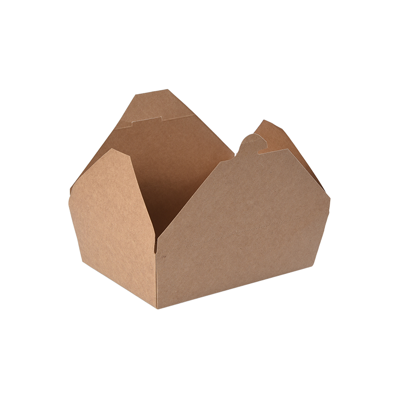 Kraft Kağıt Paket Servis Kutusu Gıda Kabı