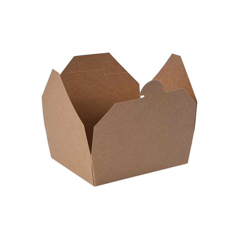 Kraft Kağıt Paket Servis Kutusu Gıda Kabı