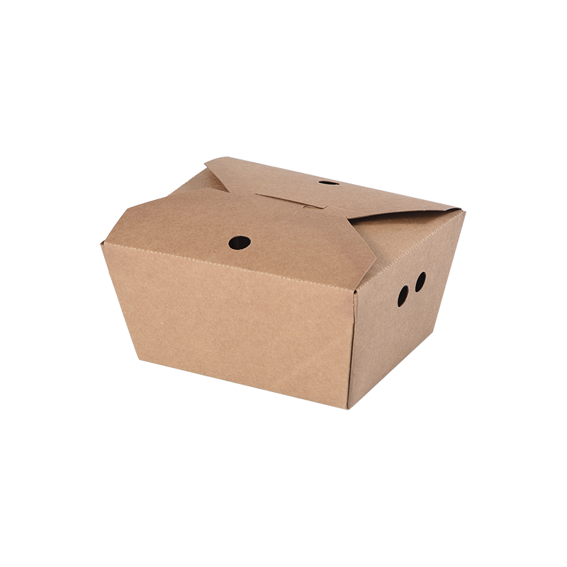 Kraft Kağıt Paket Servis Kutusu Gıda Kabı