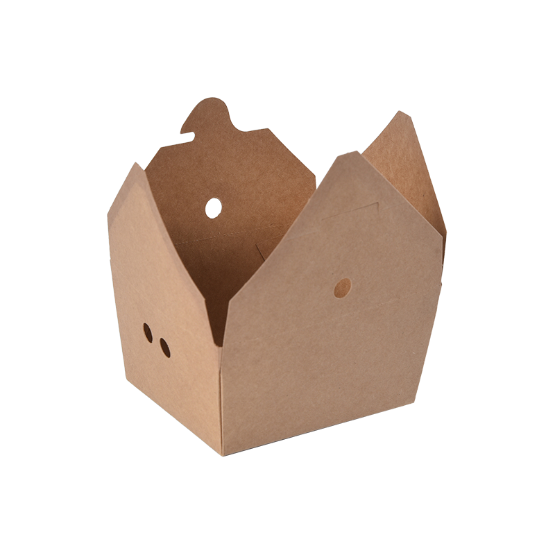 Kraft Kağıt Paket Servis Kutusu Gıda Kabı