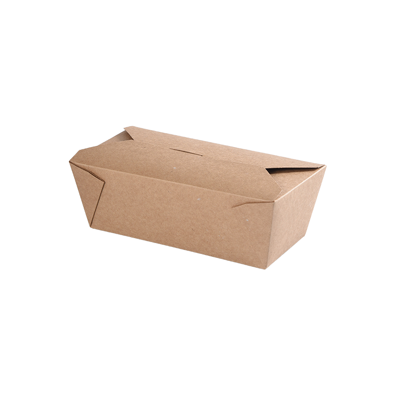 Kraft Kağıt Paket Servis Kutusu Gıda Kabı