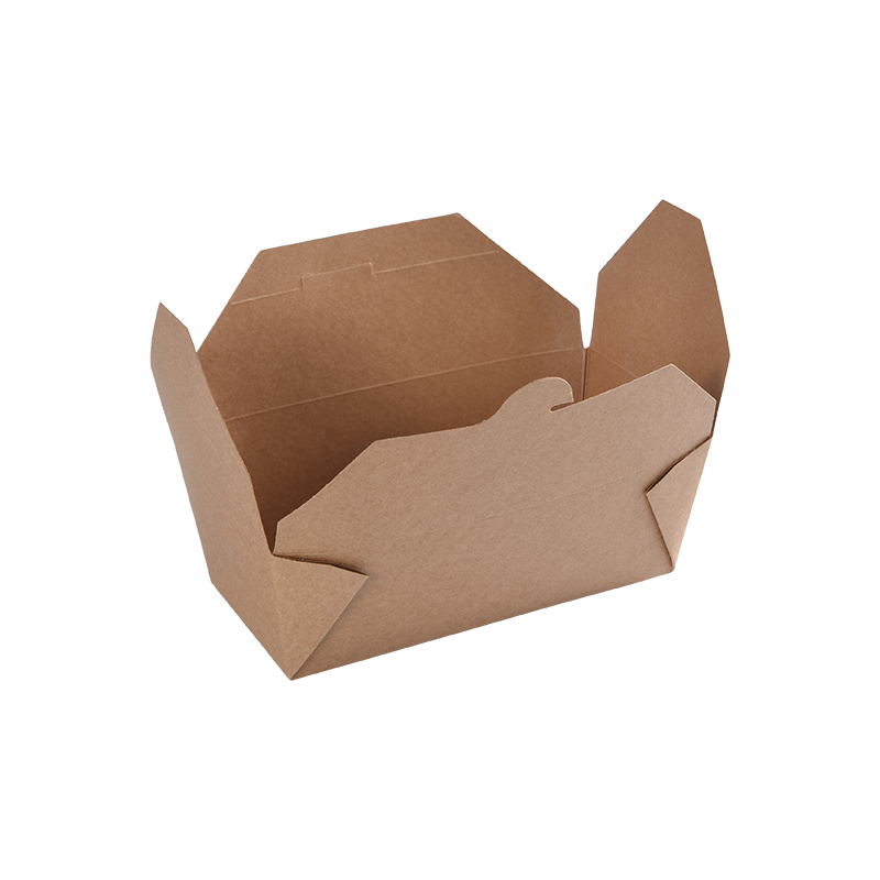 Kraft Kağıt Paket Servis Kutusu Gıda Kabı