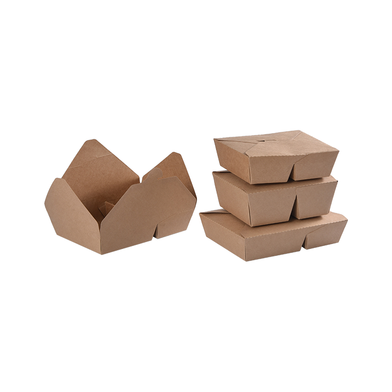 Kraft Kağıt Çıkış Kutusu Katlanmış Üst Bento Kutusu-İki 2 Bölmeli Bölmeli Kraft Kağıt Çıkış Kutusu Katlanmış Üst Bento Kutusu-İki 2 Bölmeli Bölmeli