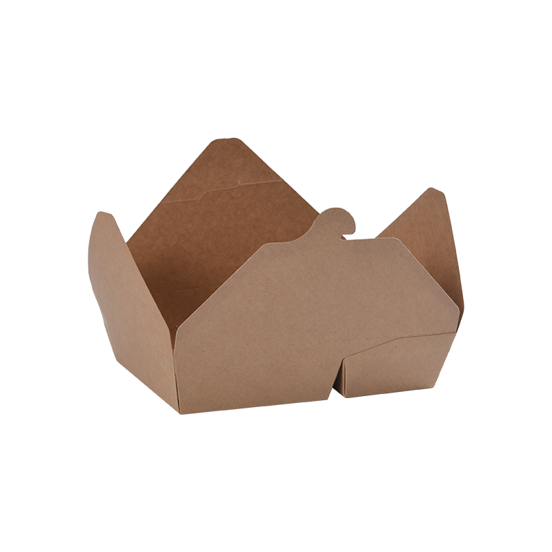 Kraft Kağıt Çıkış Kutusu Katlanmış Üst Bento Kutusu-İki 2 Bölmeli Bölmeli Kraft Kağıt Çıkış Kutusu Katlanmış Üst Bento Kutusu-İki 2 Bölmeli Bölmeli