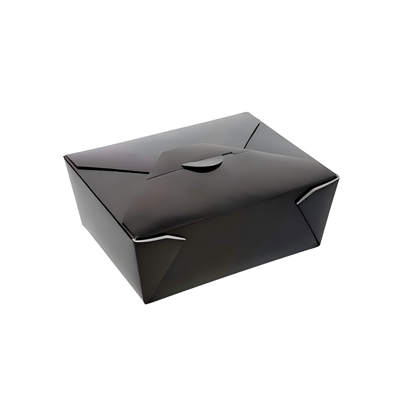 Siyah Gıda Sınıfı Kağıt Paketleme Kutusu Gıda Kabı