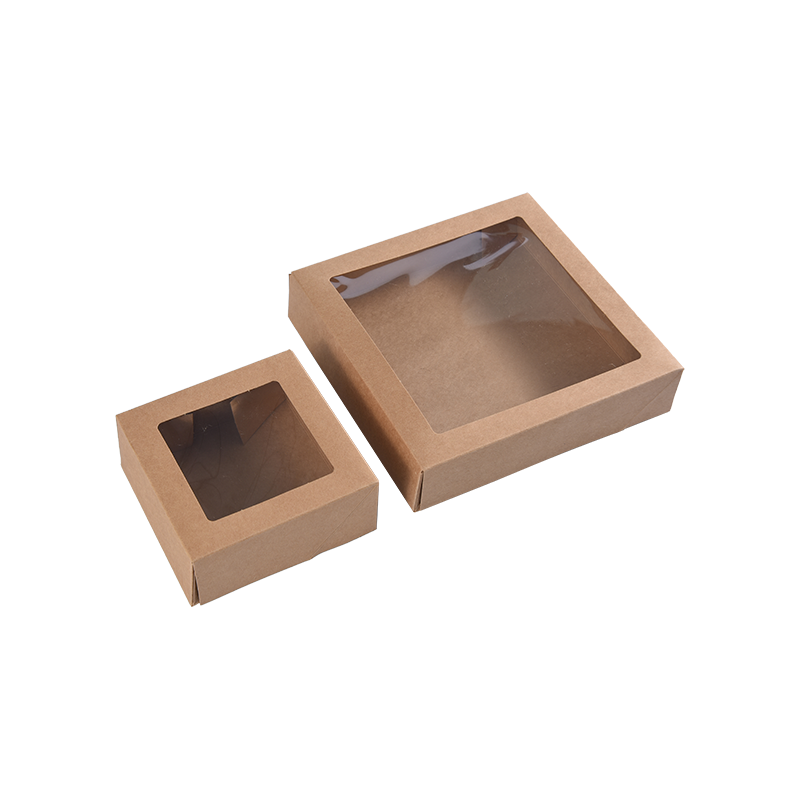 Kek Porsiyonları için Kahverengi Kraft Küçük Pasta Kutuları - Kurabiye/Browni Fırın Kutuları - İkramlar/Hediyeler için Karton Kek Ambalaj Kutuları