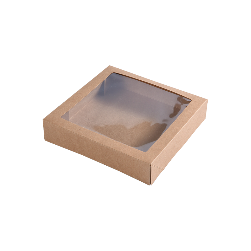 Kek Porsiyonları için Kahverengi Kraft Küçük Pasta Kutuları - Kurabiye/Browni Fırın Kutuları - İkramlar/Hediyeler için Karton Kek Ambalaj Kutuları